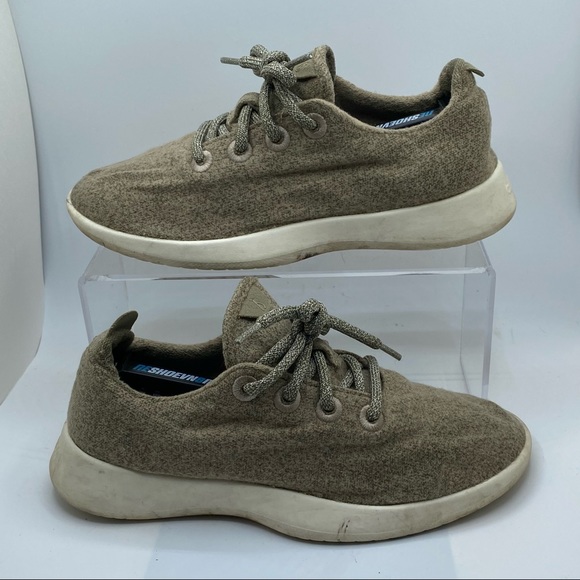 Allbirds Women's Wool Runners Greenish Tan Comfort Shoes USED - Picture 1 of 8